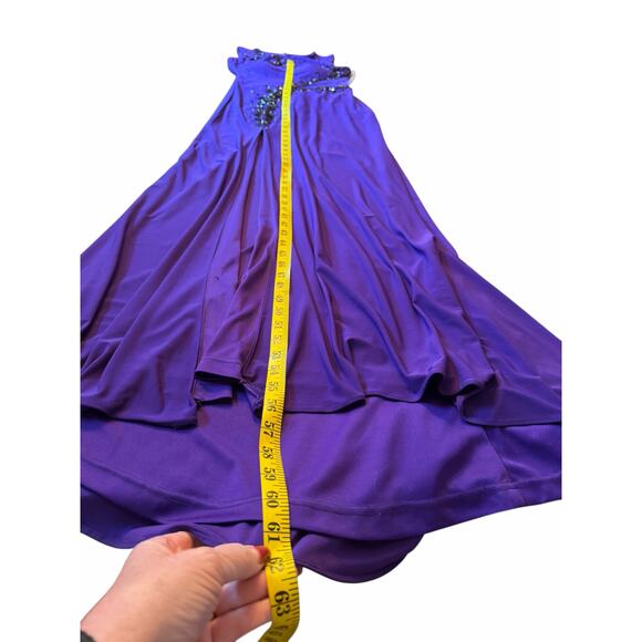 NWT Madison James Purple Black Gown - Size 8 - Picture 9 of 16